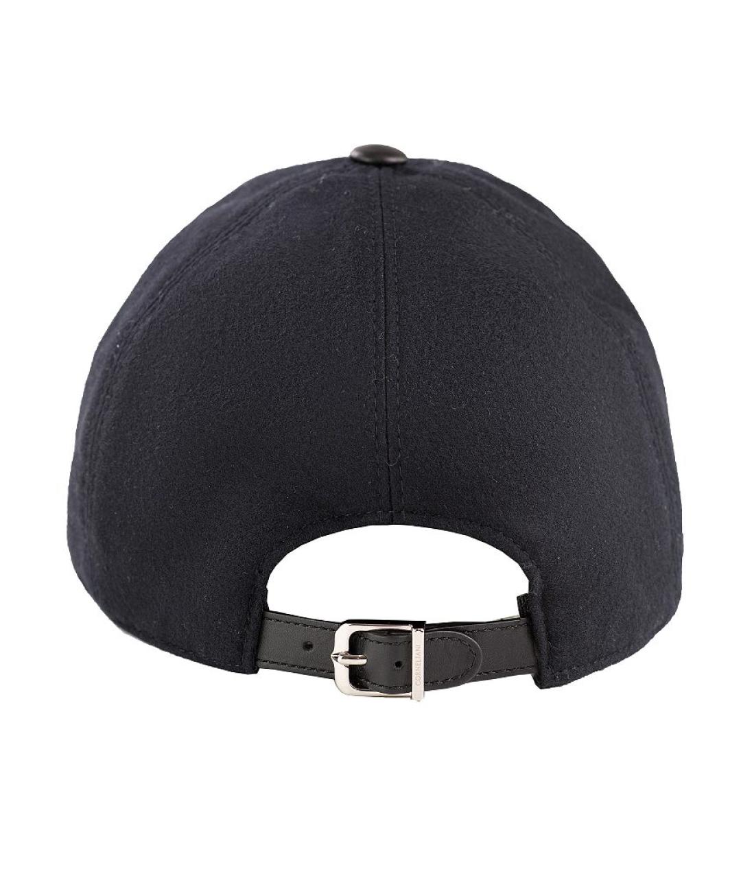 CORNELIANI Черная шерстяная кепка/бейсболка, фото 3