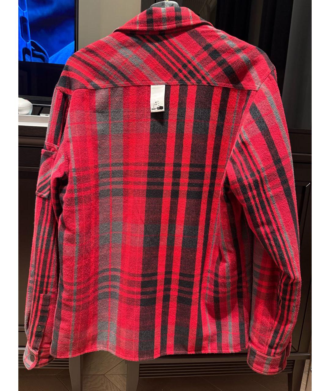 OFF-WHITE Красная хлопковая куртка, фото 3