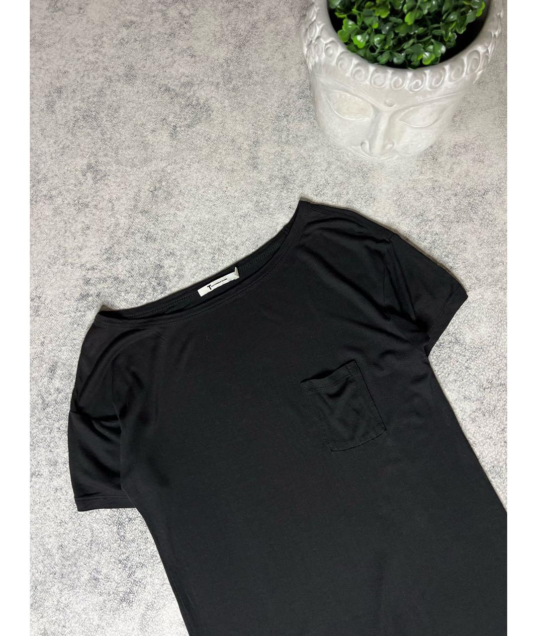 T BY ALEXANDER WANG Черное вискозное платье, фото 2