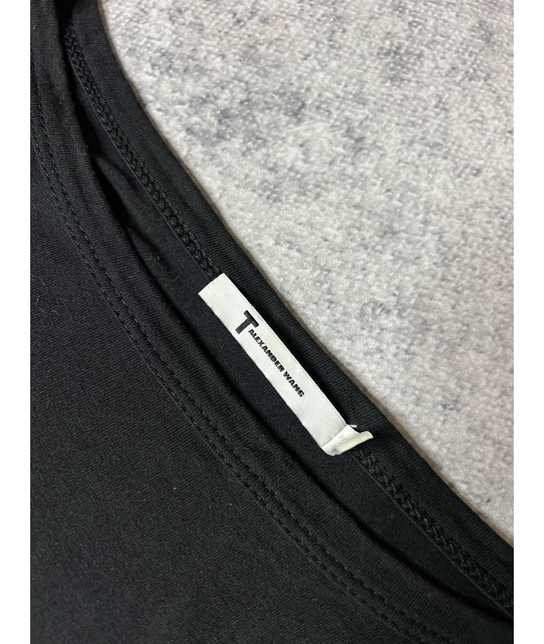 T BY ALEXANDER WANG Черное вискозное платье, фото 6