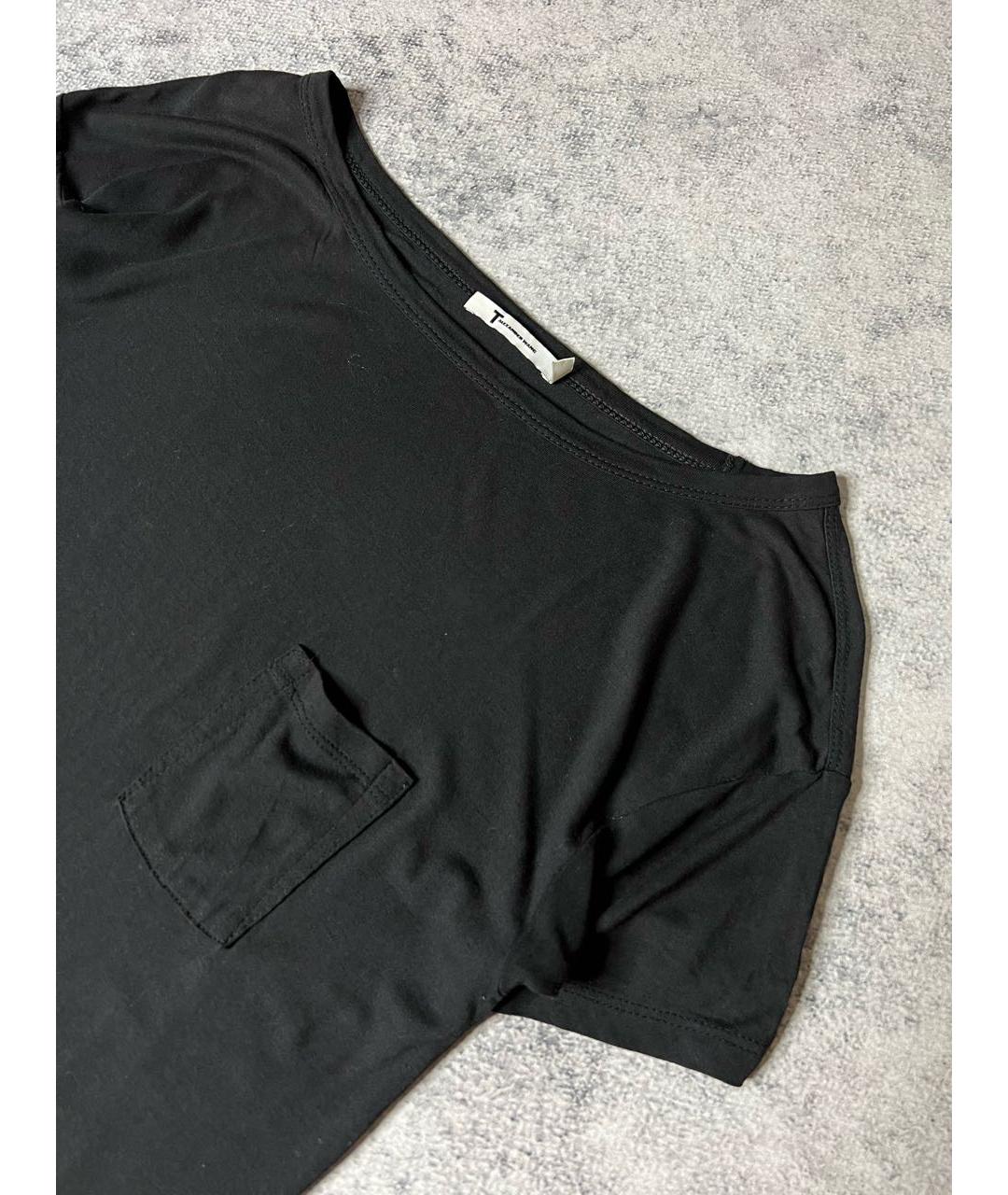 T BY ALEXANDER WANG Черное вискозное платье, фото 5