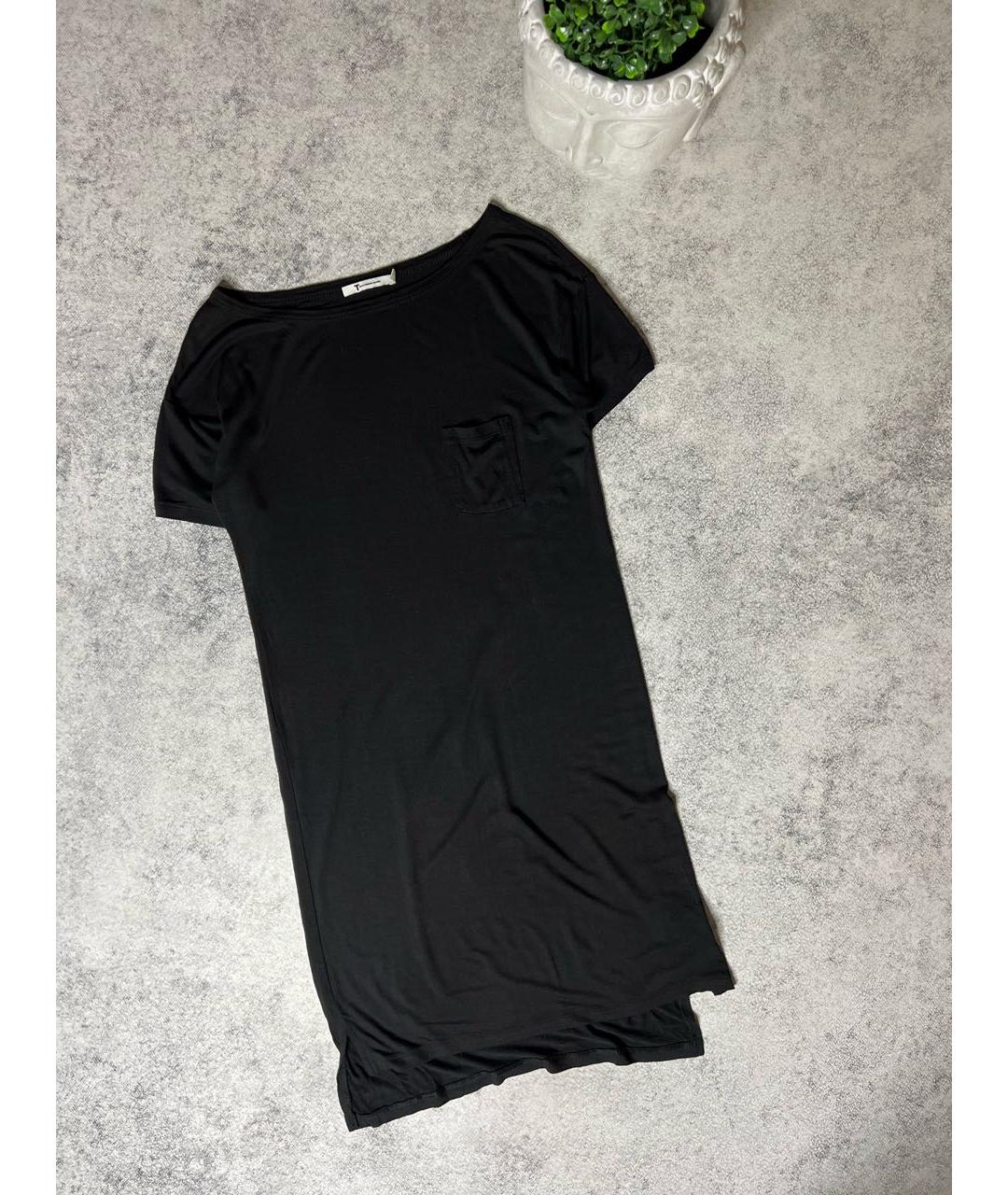 T BY ALEXANDER WANG Черное вискозное платье, фото 8