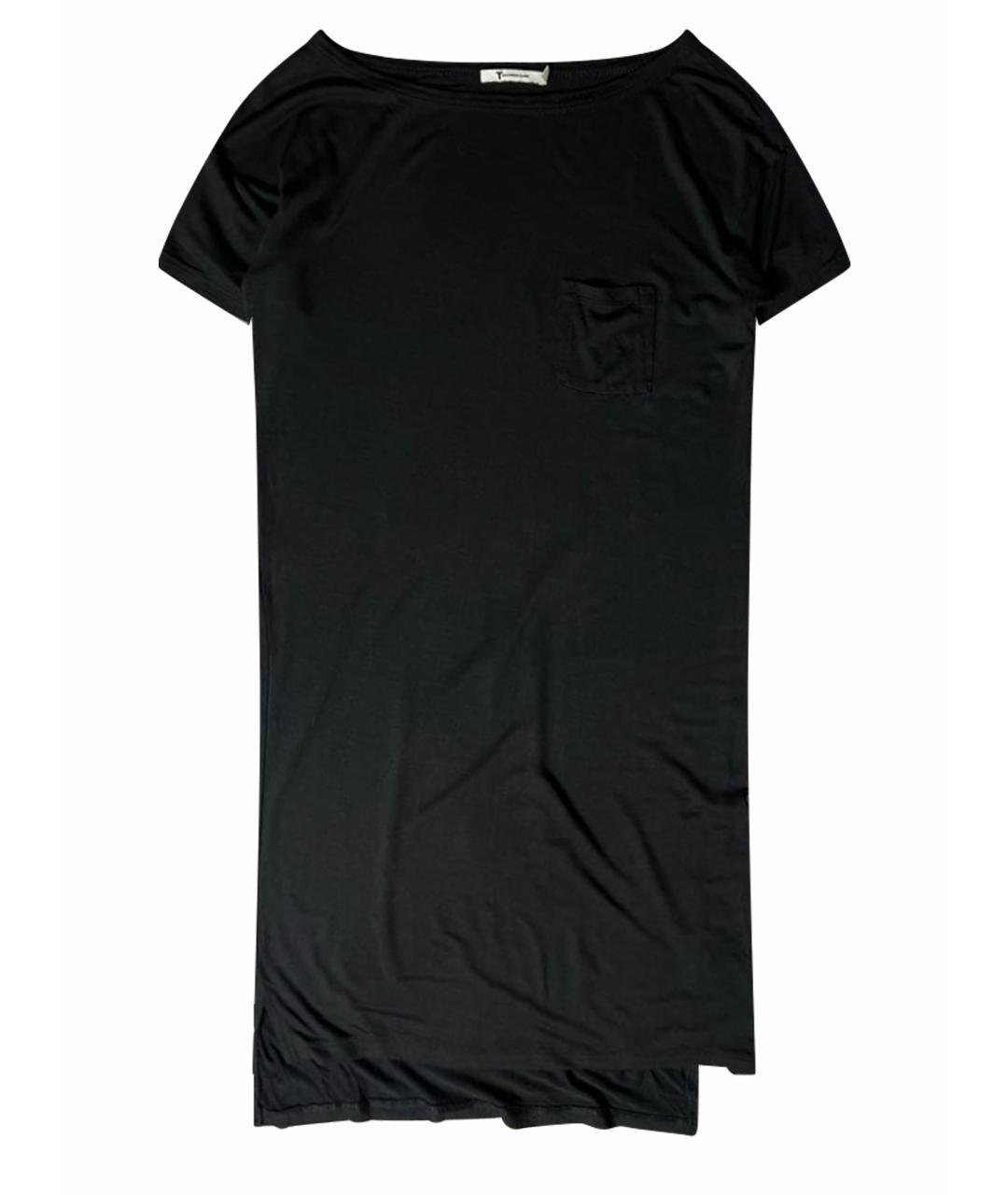 T BY ALEXANDER WANG Черное вискозное платье, фото 1