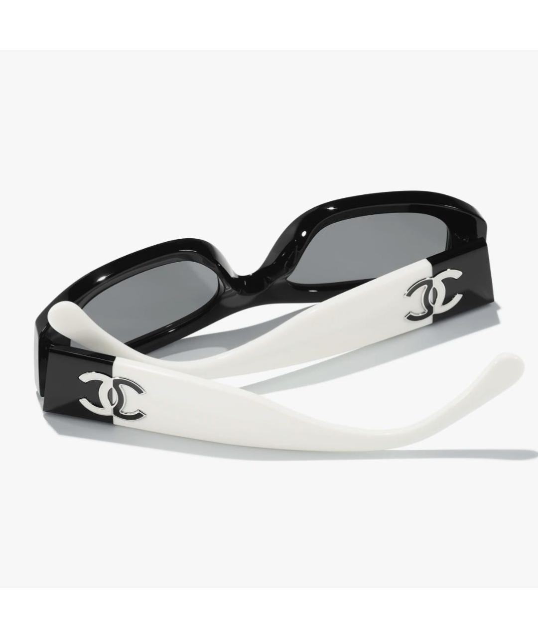 CHANEL Черные пластиковые солнцезащитные очки, фото 4