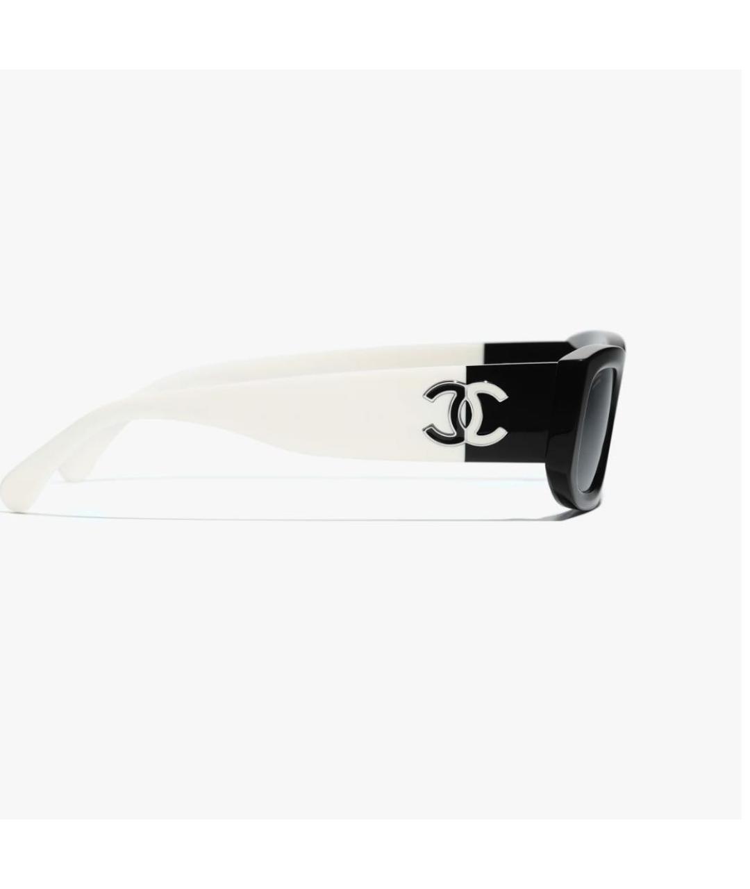 CHANEL Черные пластиковые солнцезащитные очки, фото 3
