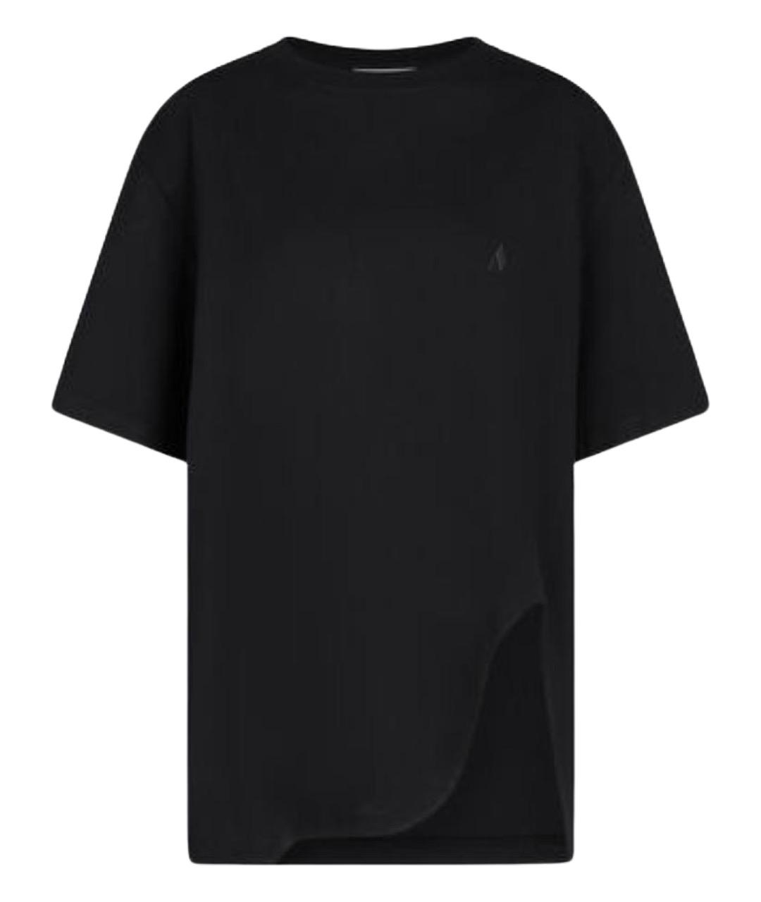 THE ATTICO Черная хлопковая футболка, фото 1