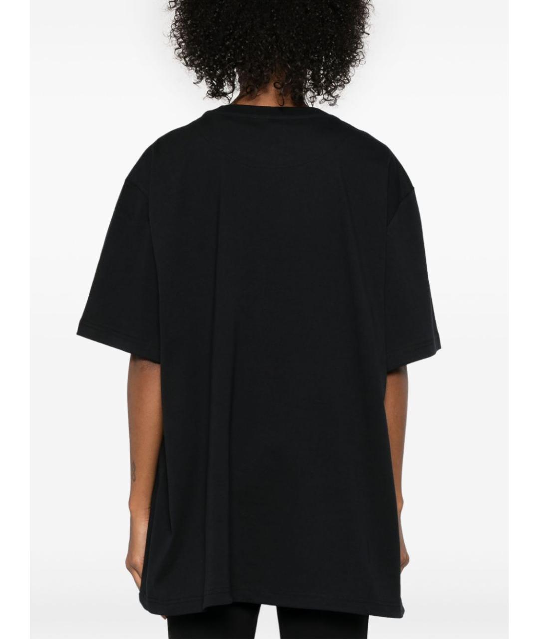 THE ATTICO Черная хлопковая футболка, фото 6