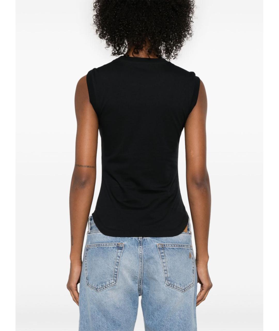 THE ATTICO Черная хлопковая майка, фото 6