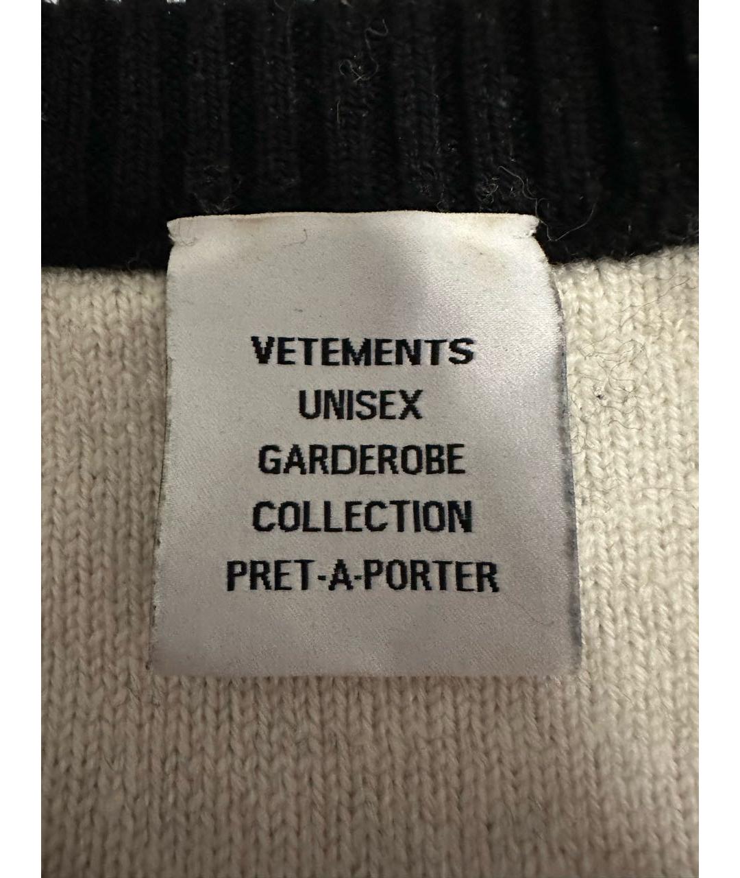 VETEMENTS Черный шерстяной джемпер / свитер, фото 3
