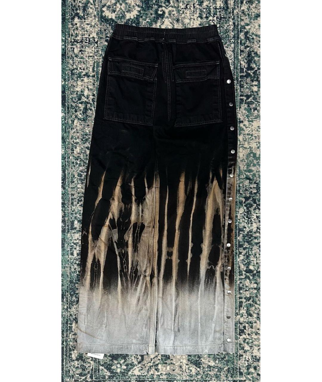 RICK OWENS DRKSHDW Мульти хлопковые повседневные брюки, фото 2