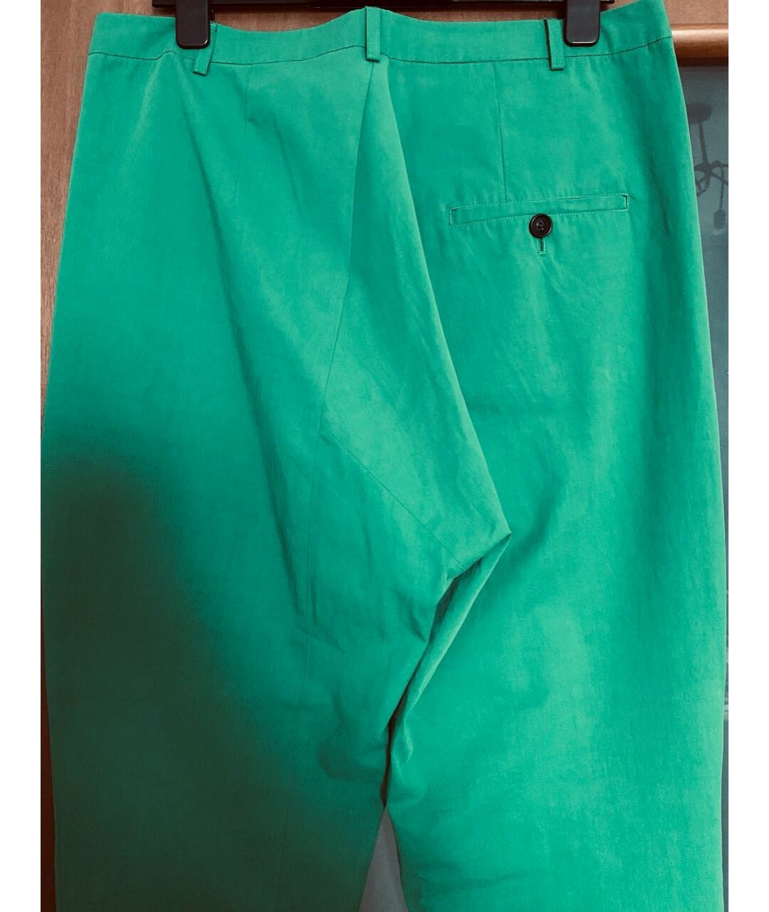 DAMIR DOMA Зеленые хлопковые брюки чинос, фото 4