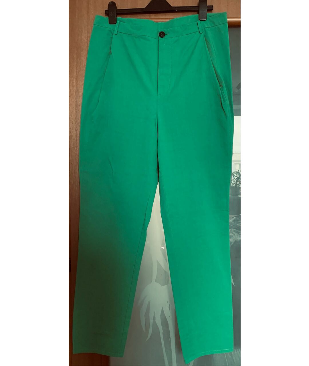 DAMIR DOMA Зеленые хлопковые брюки чинос, фото 5
