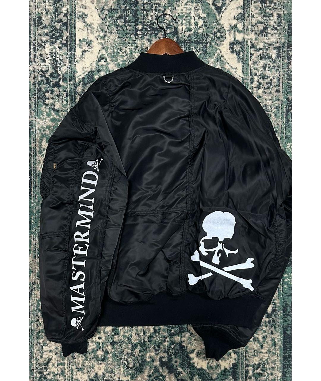 MASTERMIND WORLD Черная полиэстеровая куртка, фото 2