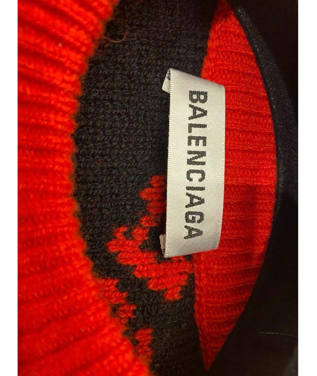 BALENCIAGA Красный шерстяной джемпер / свитер, фото 3