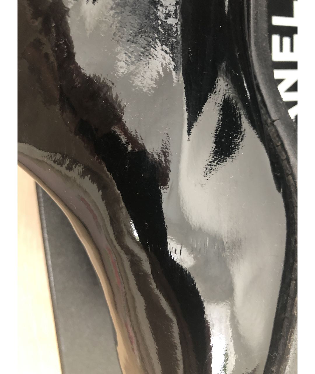 CHANEL PRE-OWNED Черные сапоги из лакированной кожи, фото 5
