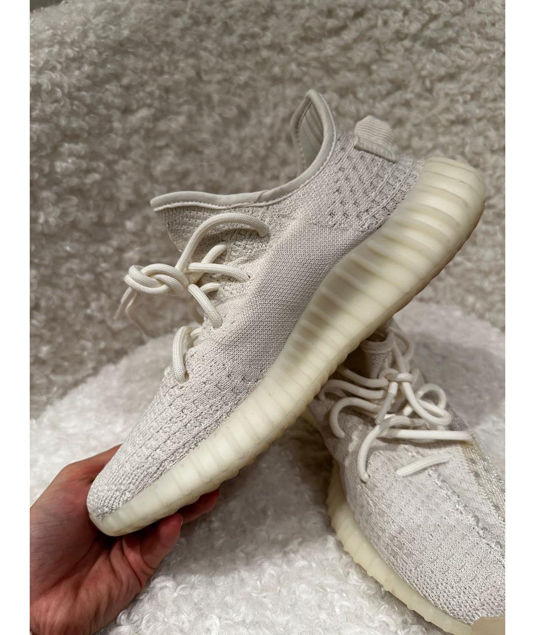 ADIDAS YEEZY Белые текстильные кроссовки, фото 3