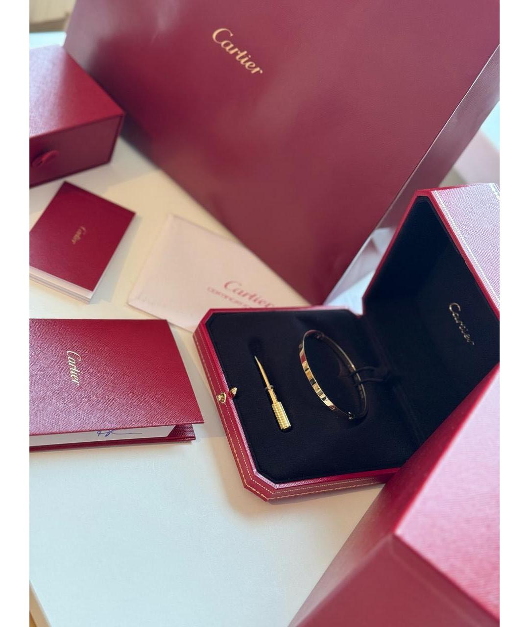 CARTIER Золотой браслет из желтого золота, фото 2