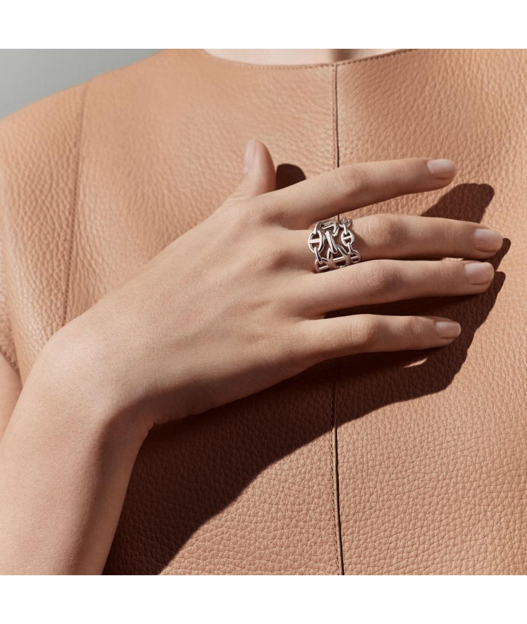 HERMES Серебряное серебряное кольцо, фото 2