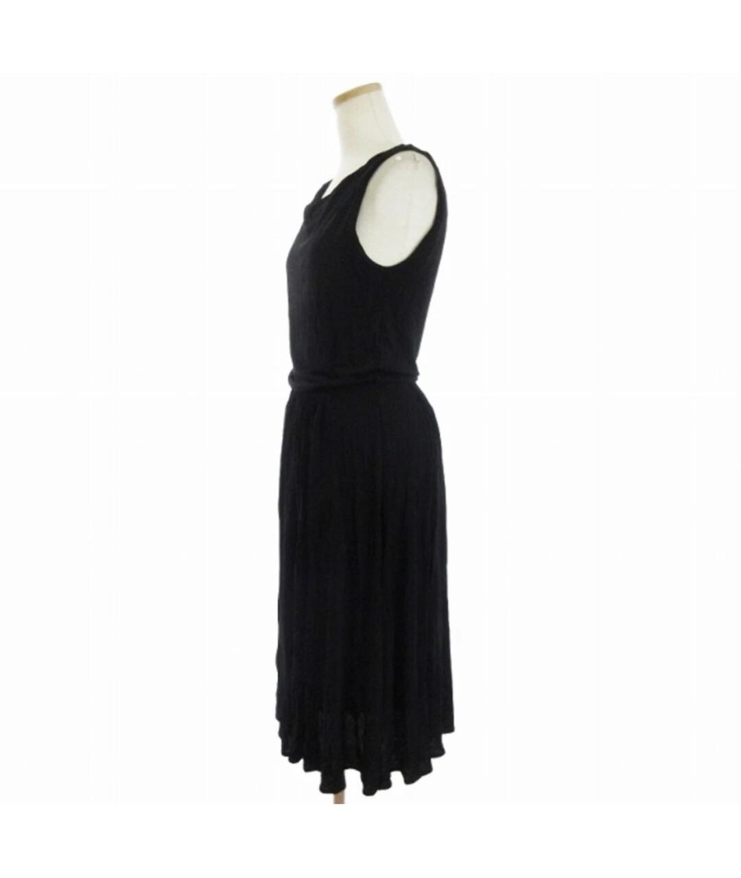MAX MARA STUDIO Черное вискозное повседневное платье, фото 6