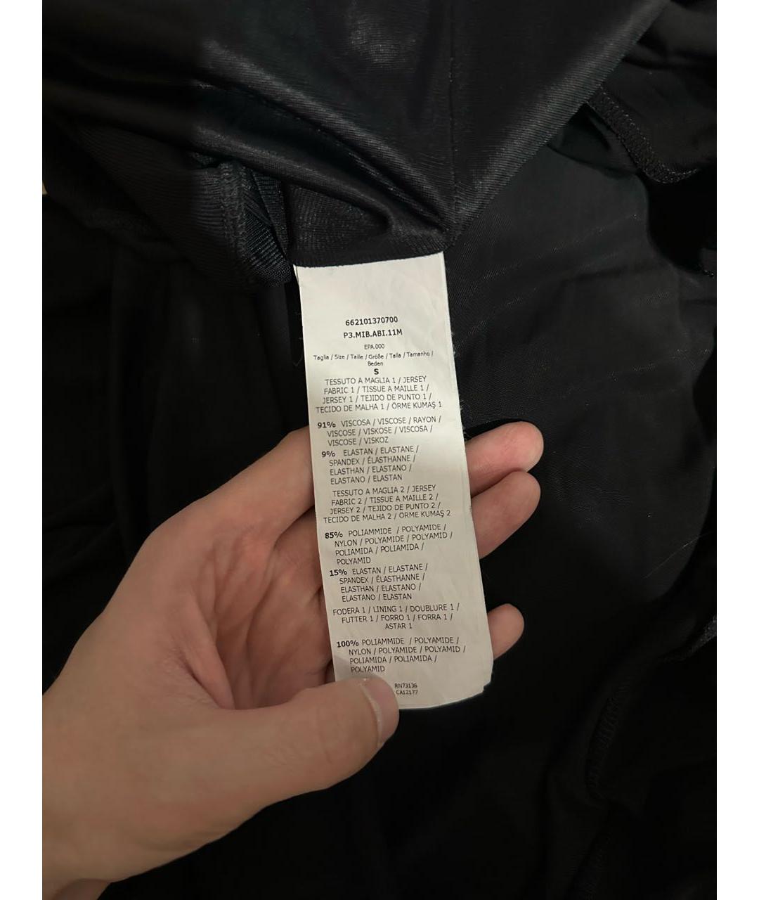 MAX MARA STUDIO Черное вискозное повседневное платье, фото 8
