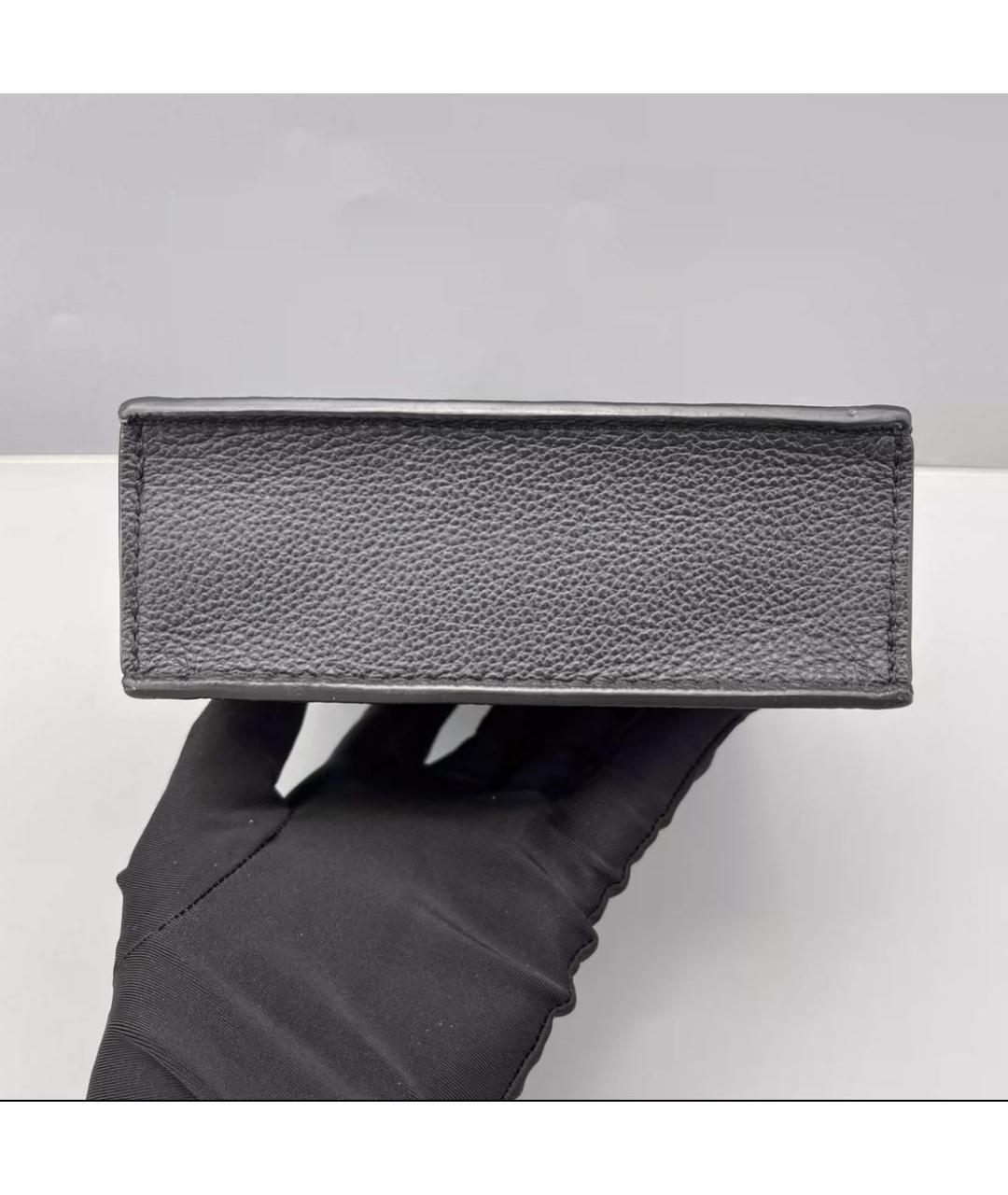 LOUIS VUITTON Черная сумка с короткими ручками, фото 5