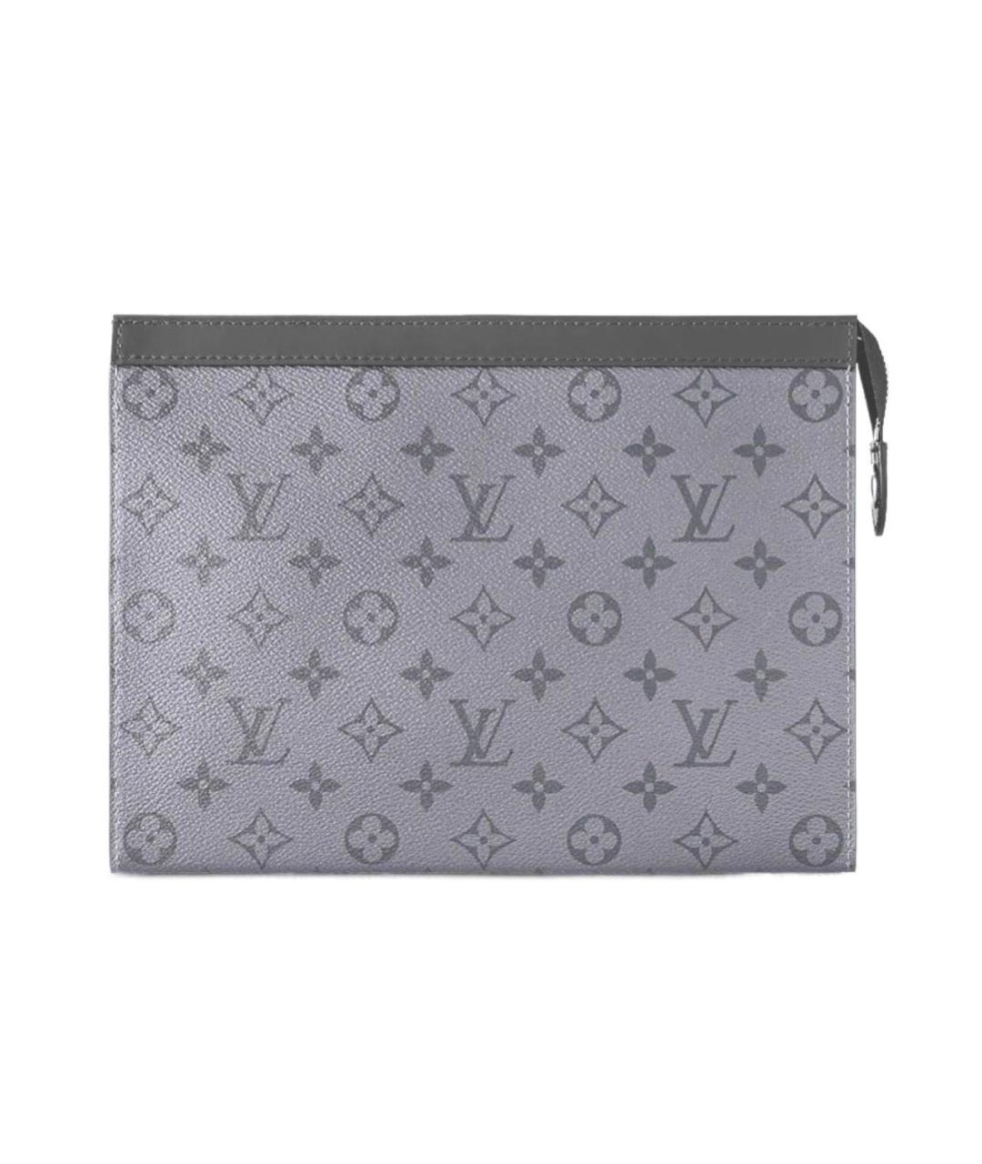 LOUIS VUITTON Серая кожаная папка для документов, фото 1
