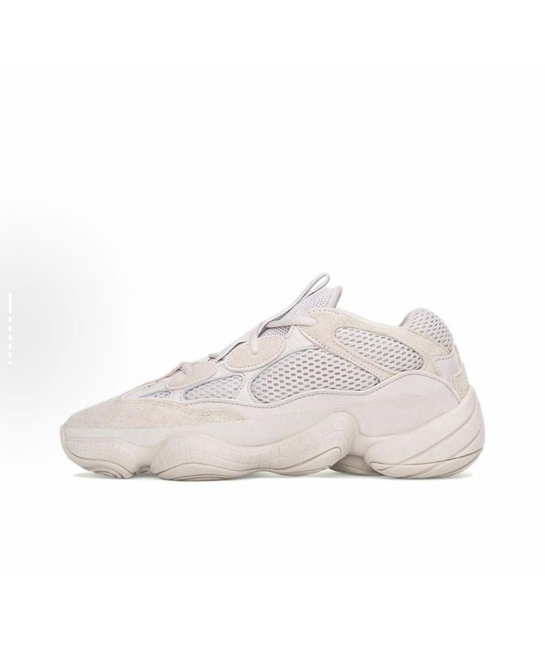 ADIDAS YEEZY Бежевые нубуковые низкие кроссовки / кеды, фото 6