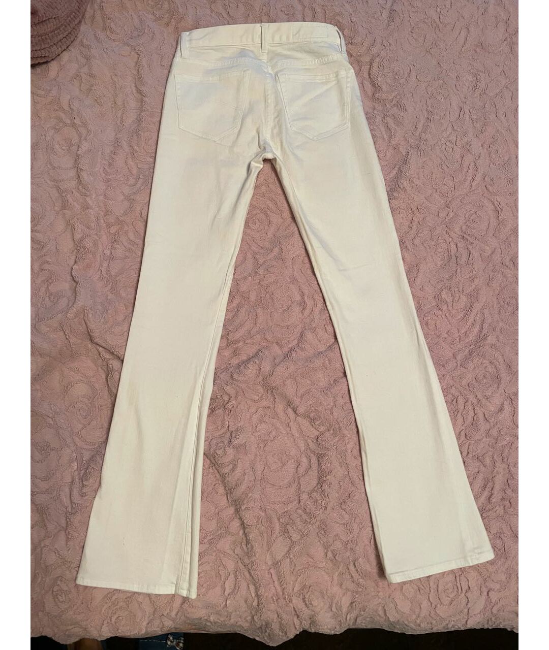 ARMANI EXCHANGE Белые хлопковые джинсы клеш, фото 2