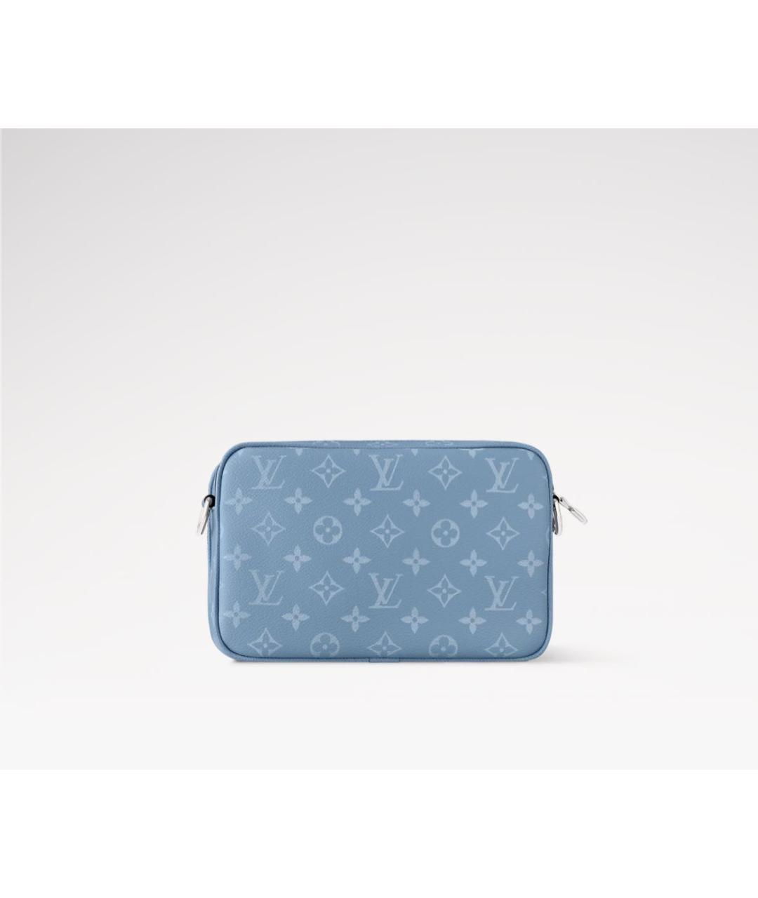 LOUIS VUITTON Голубая кожаная сумка на плечо, фото 4