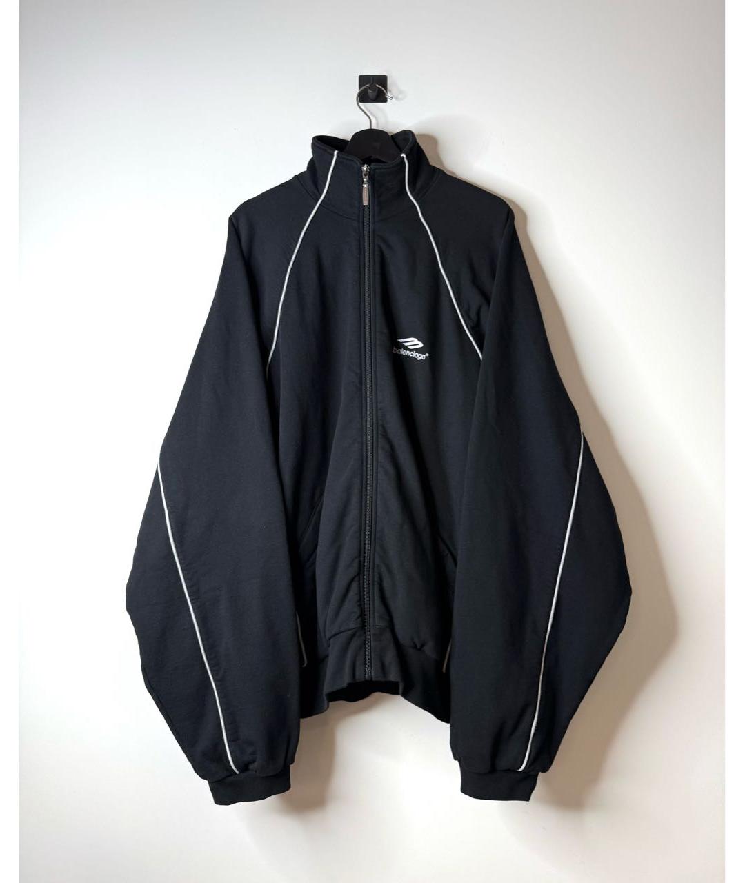 BALENCIAGA Черная хлопковая куртка, фото 2