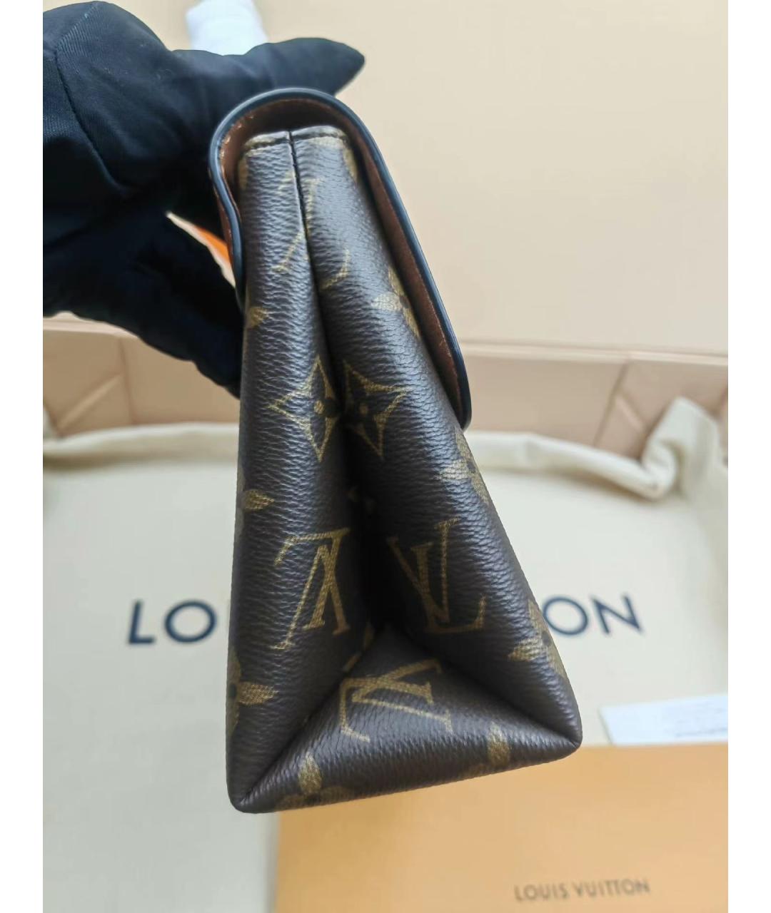 LOUIS VUITTON Коричневая сумка с короткими ручками, фото 7