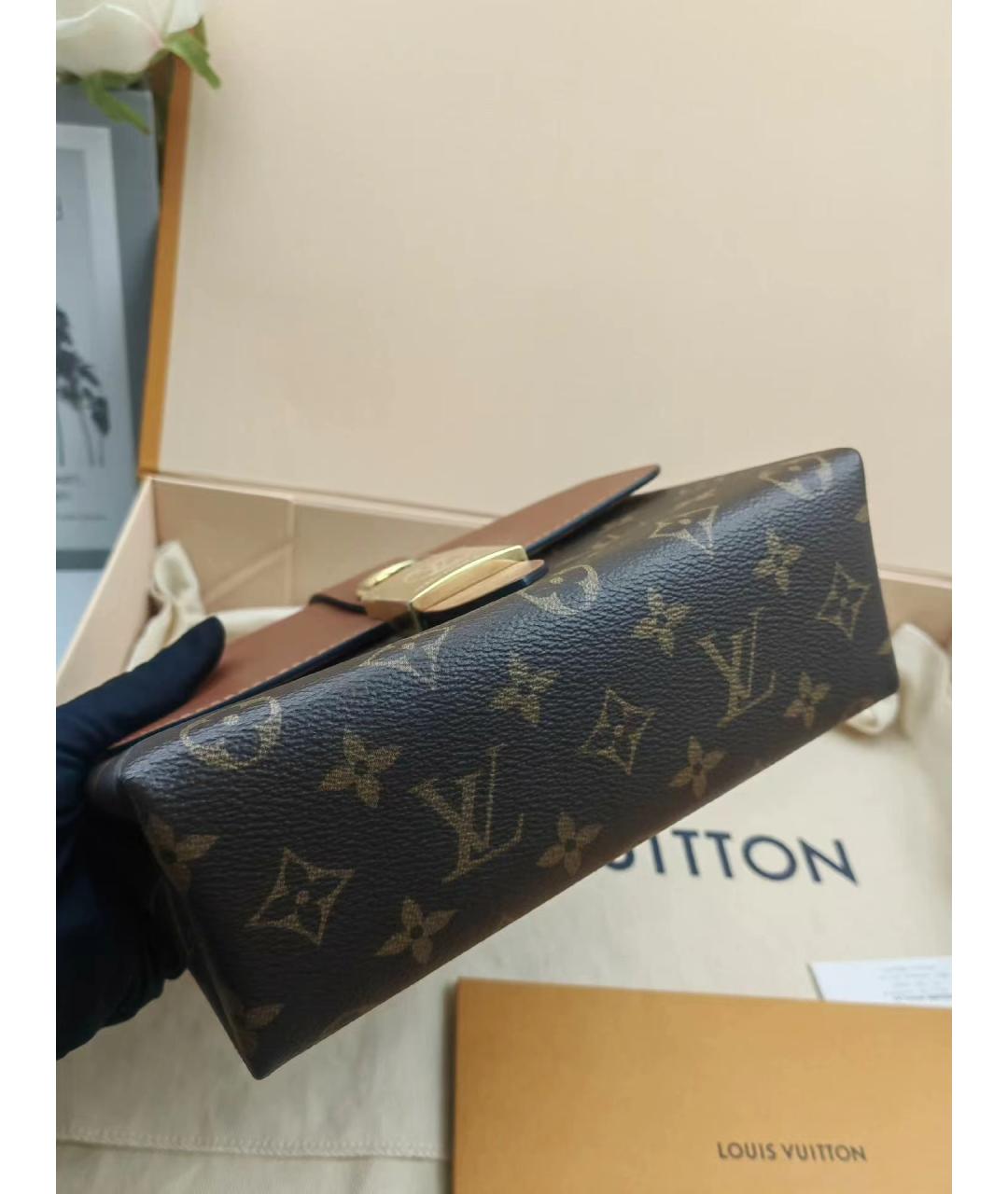 LOUIS VUITTON Коричневая сумка с короткими ручками, фото 6