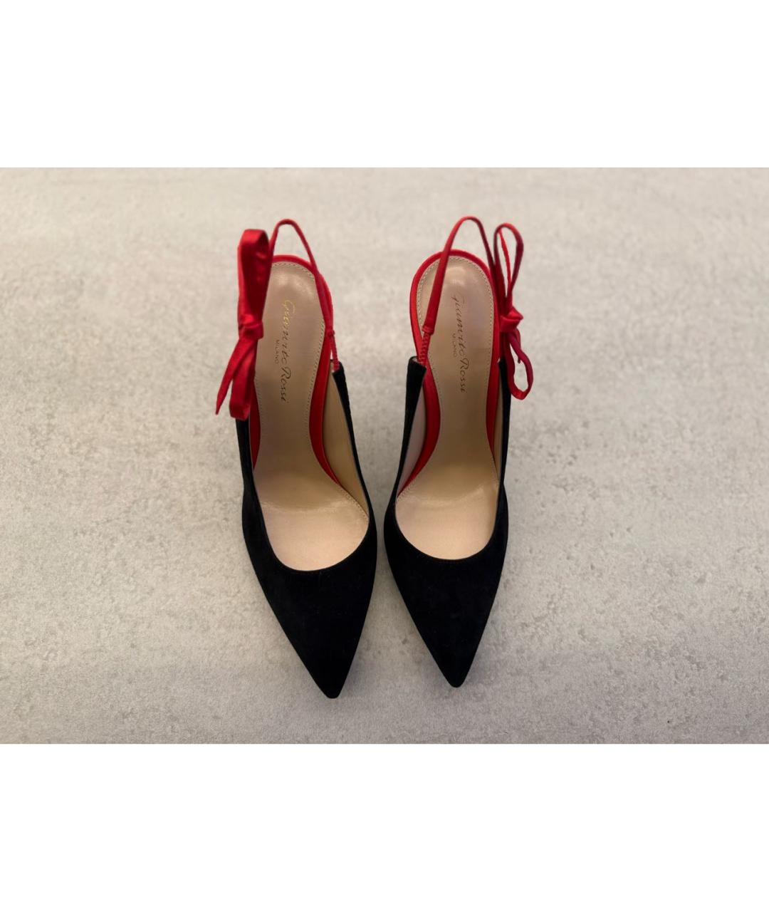 GIANVITO ROSSI Черные кожаные туфли, фото 2