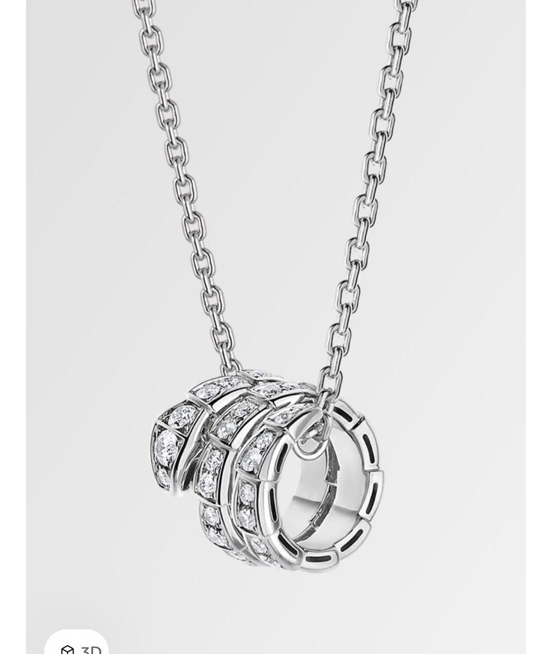 BVLGARI Подвеска из белого золота, фото 5