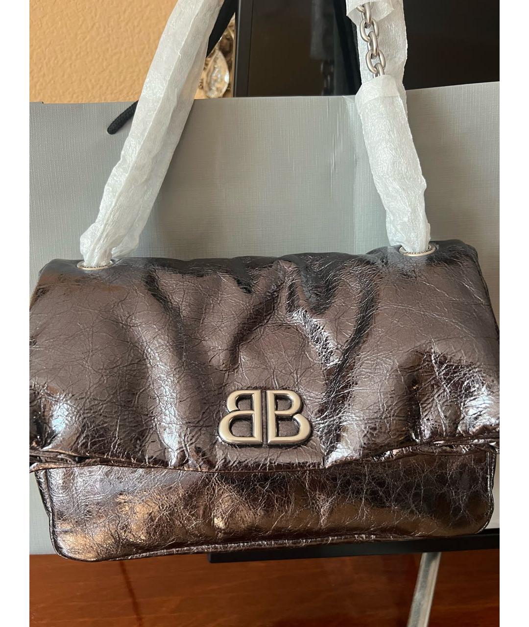BALENCIAGA Сумка через плечо из лакированной кожи, фото 5
