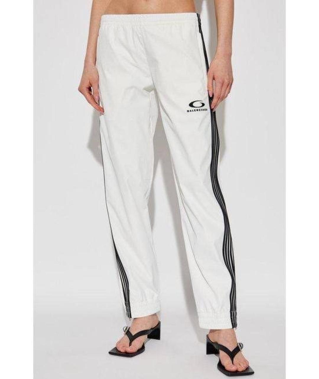 BALENCIAGA Белые брюки узкие, фото 2
