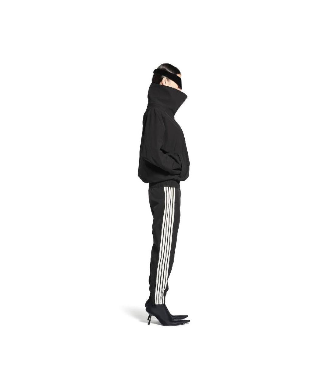 BALENCIAGA Черные хлопковые брюки узкие, фото 4