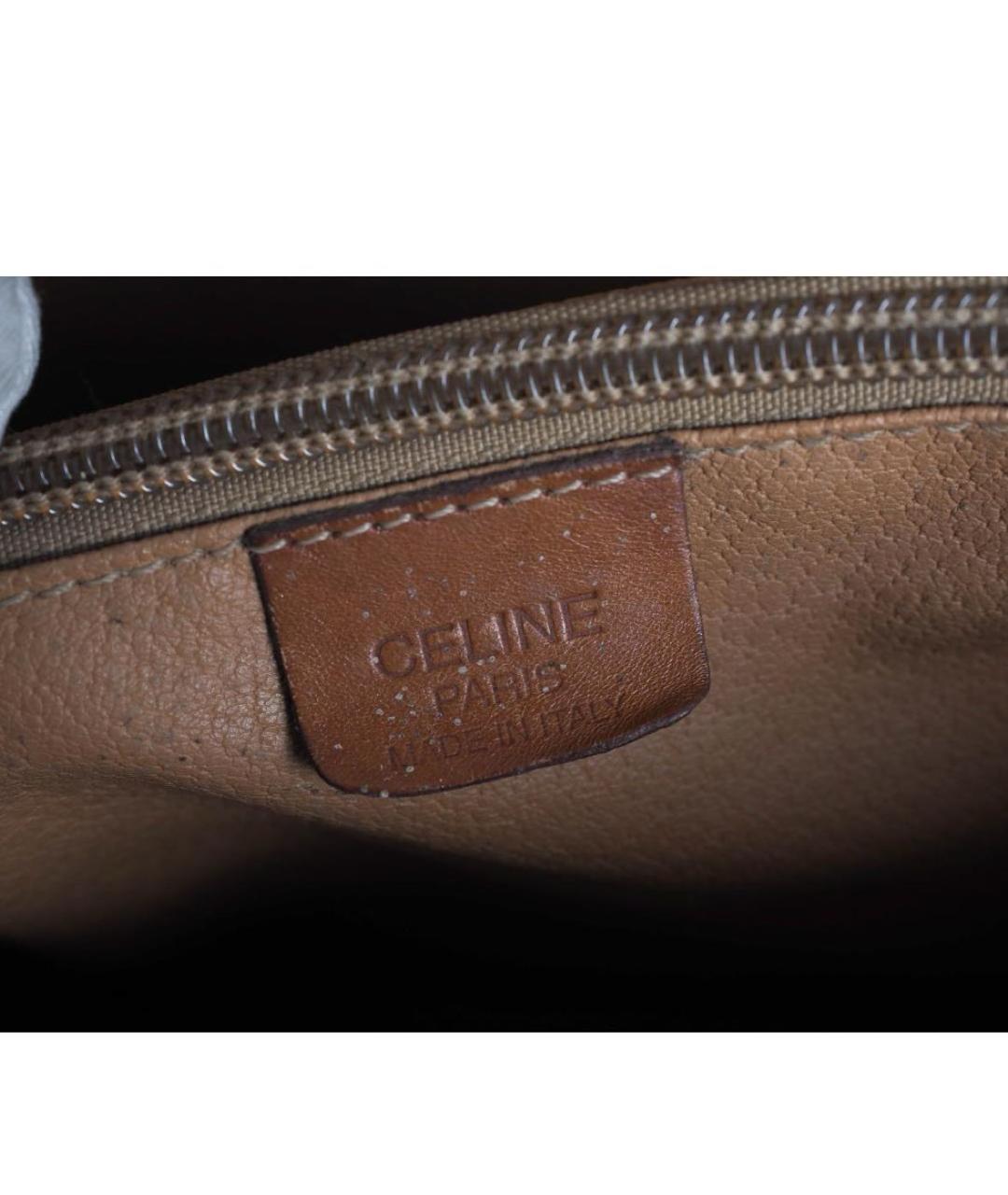 CELINE Коричневая сумка тоут из искусственной кожи, фото 3