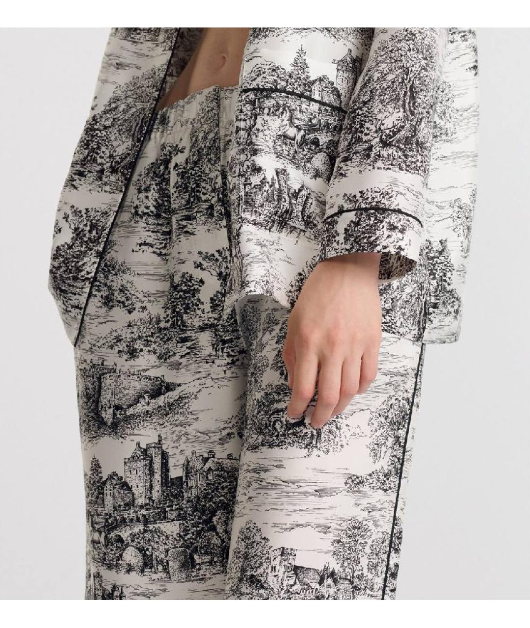 CHRISTIAN DIOR Мульти шелковый костюм с брюками, фото 6