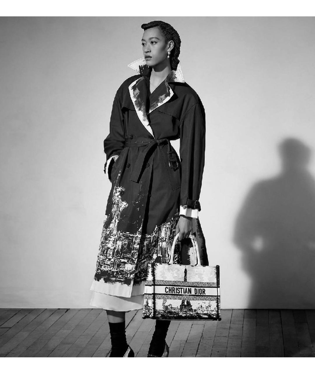 CHRISTIAN DIOR Мульти хлопковая сумка тоут, фото 5