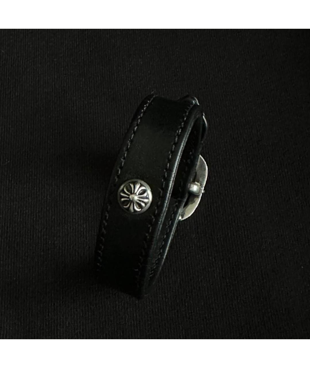 CHROME HEARTS Черный серебряный браслет, фото 3