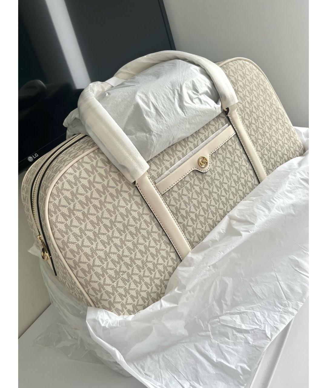 MICHAEL KORS Бежевая дорожная/спортивная сумка, фото 3