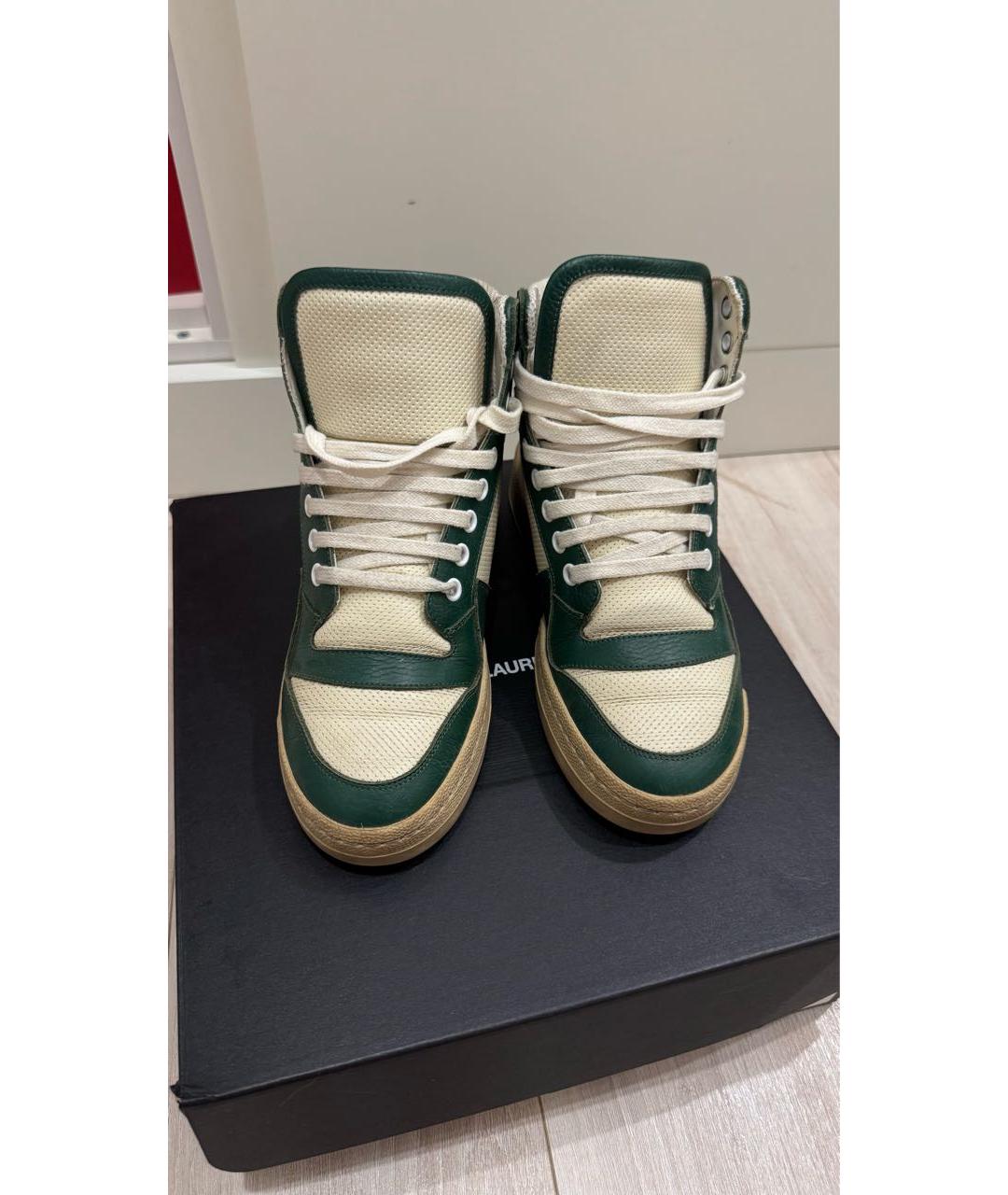 SAINT LAURENT Мульти кожаные кроссовки, фото 2