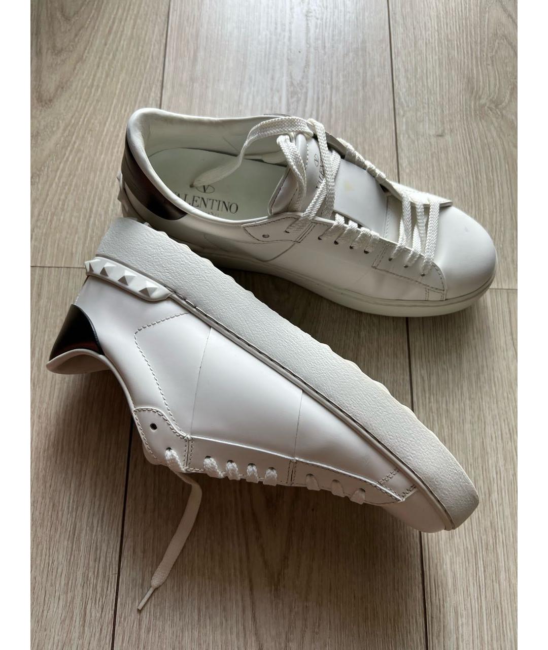 VALENTINO Белые кожаные кеды, фото 7