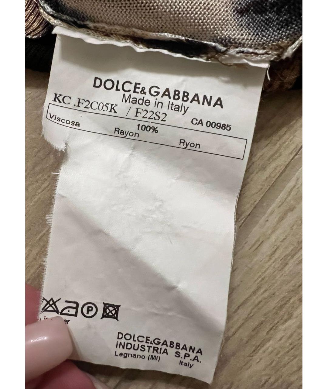 DOLCE&GABBANA Мульти вискозный кардиган, фото 6