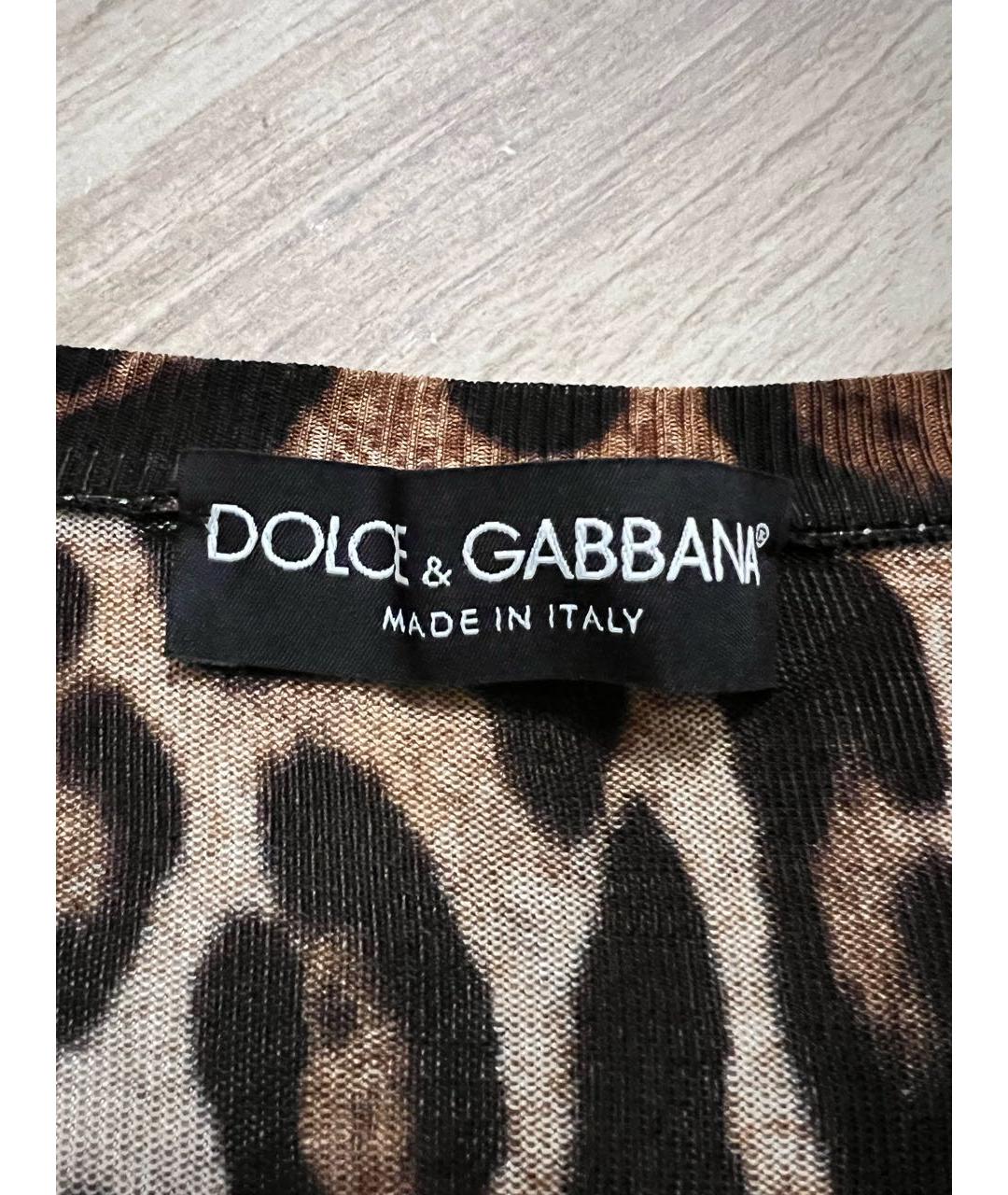 DOLCE&GABBANA Мульти вискозный кардиган, фото 4