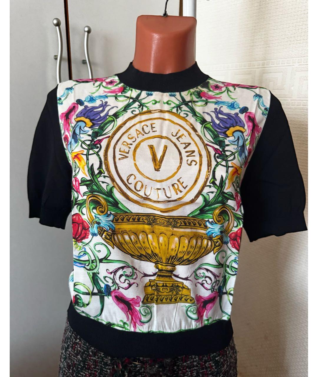 VERSACE JEANS COUTURE Мульти вискозный джемпер / свитер, фото 5