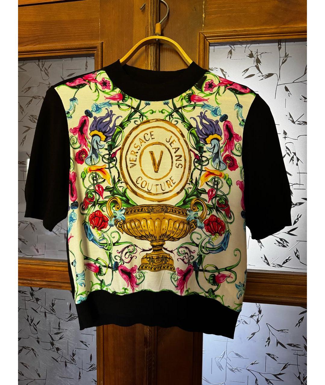 VERSACE JEANS COUTURE Мульти вискозный джемпер / свитер, фото 4
