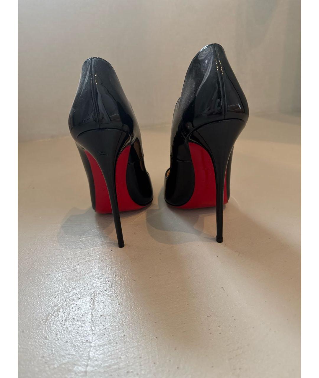 CHRISTIAN LOUBOUTIN Черные туфли из лакированной кожи, фото 4