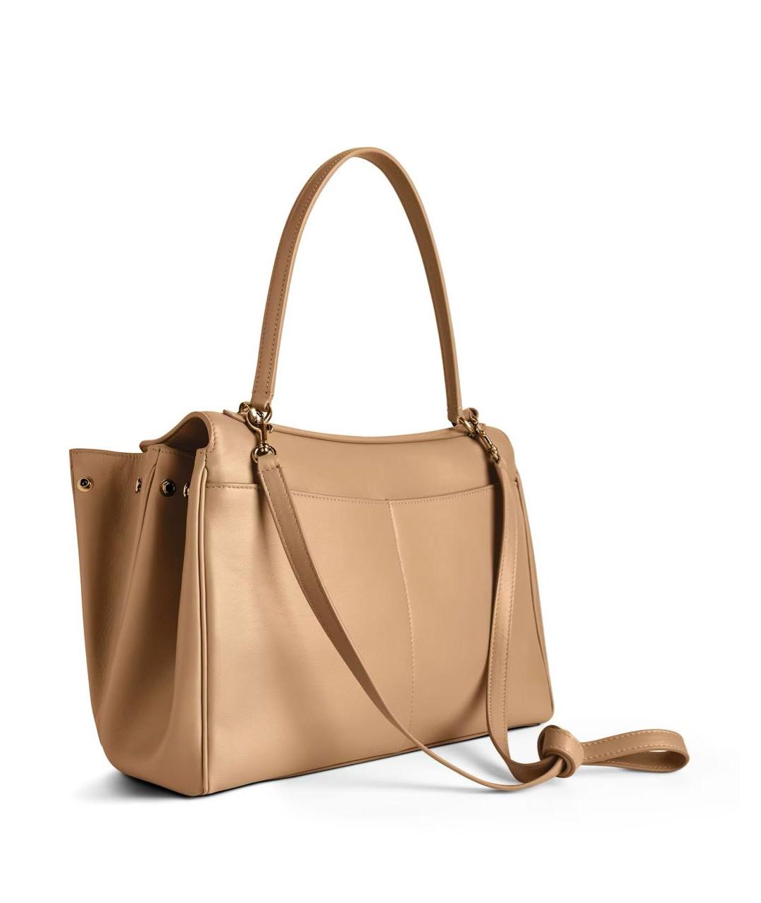 BALENCIAGA Бежевая кожаная сумка тоут, фото 5